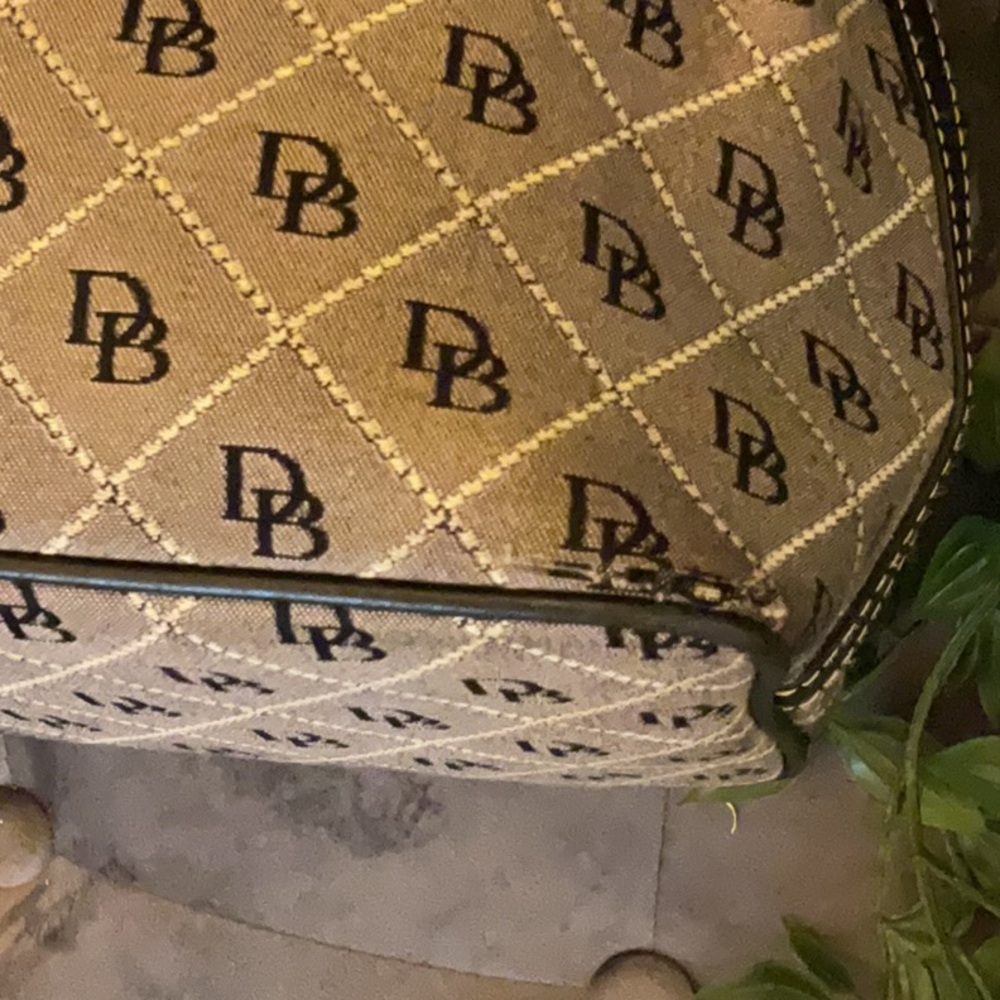 Vintage Dooney & Bourke Db Initial Shoulder Bag - image 8